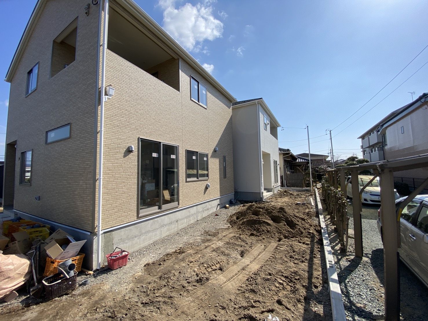 豊川市上野2丁目物件の工事進捗 豊川市上野2丁目物件